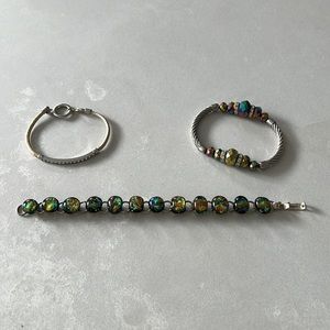 Lot of three bracelets